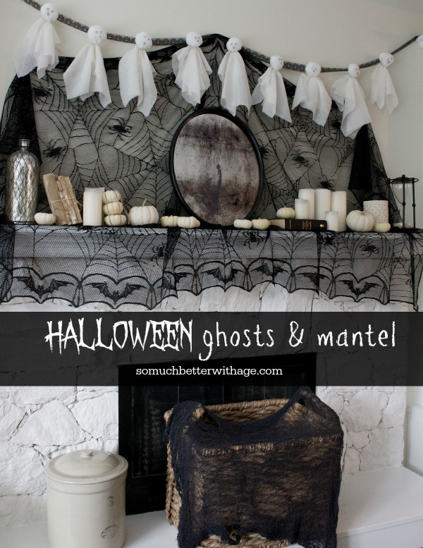 halloween-ghosts-and-mantel